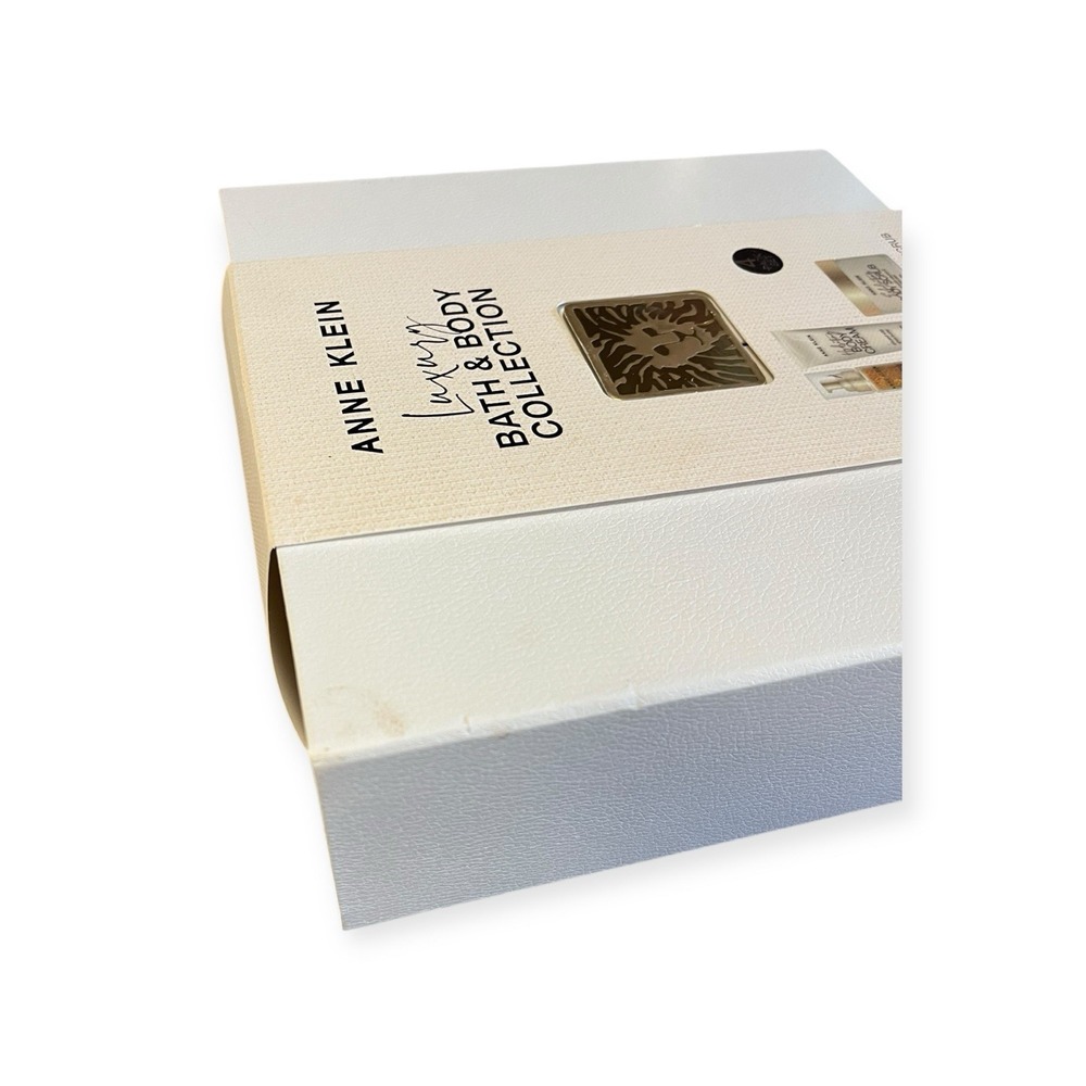 NEW Sealed Anne Klein Luxury Bath & Body Collection w/Keepsake Box Oil Cream 4pc - Picture 4 of 9